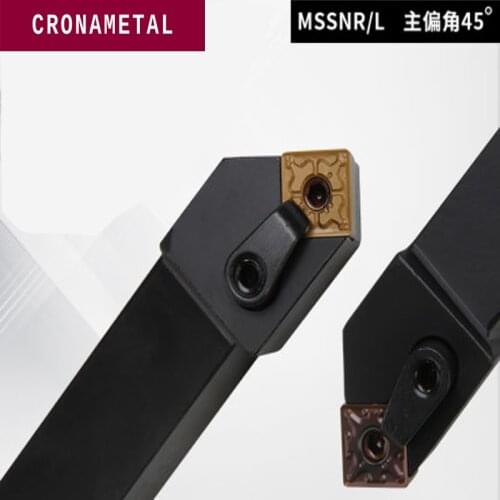 CRONAMETAL CNC Lathe Tools holder External 45° Turning Tool MSSNR1616H12/2020K12
