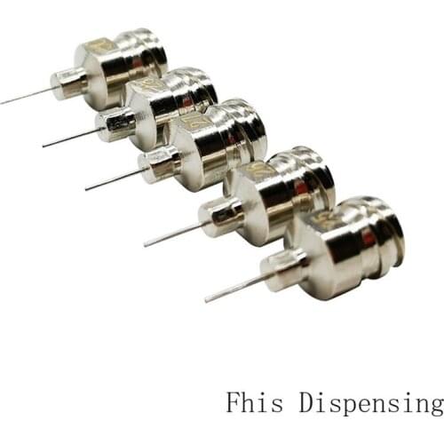 Double Thread Hub Luer Lock Dispensing Needle 1/4 Inch Cannula Blunt End(All Metal) Pack of 12