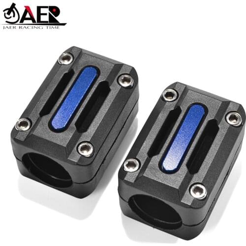 JAER 2PCS Engine Protection Guard Bumper Decor Block for Honda Africa Twin CRF1000L NC700X VFR1200X Crosstourer