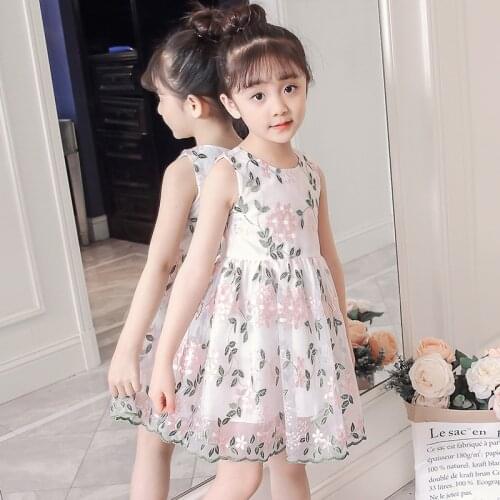 Summer Baby Girls Infant Embroidery Dress Kids Gold Wedding Toddler Dress Flower Vestidos Tutu Formal Party Dress Girls 3y-12y