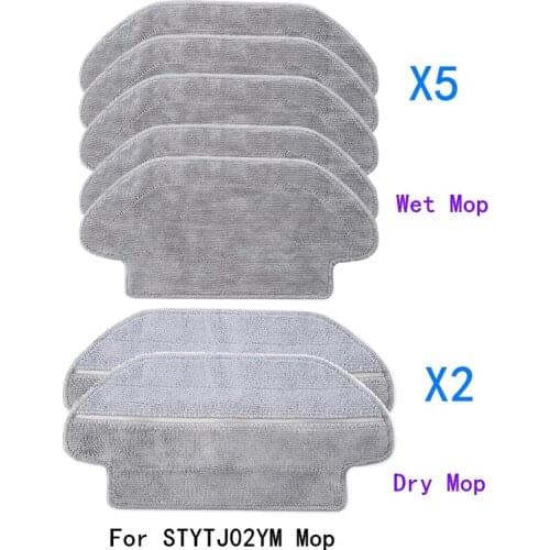Washable Mop Accessories for Xiaomi Mijia Mi Robot Vacuum Mop Pro Mijia STYTJ02YM Robotic Vacuum Cleaner Viomi V2 P Kits Parts