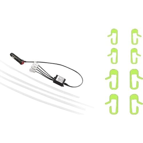 Neon lights and a set of front door markings for Tesla Model 3, RGB indoor LED strip with application controller