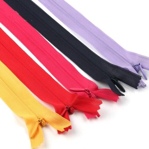 22pcs/lot Invisible Zipper 60cm Back Cushion Skirt Hidden Nylon Zipper for Sewing/Garment Accessories DIY
