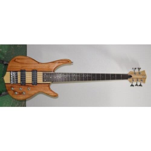 Shelly new store factory custom natural 5 strings Smith bass 5 pcs maple neck electric bass guitar musical instrument shop