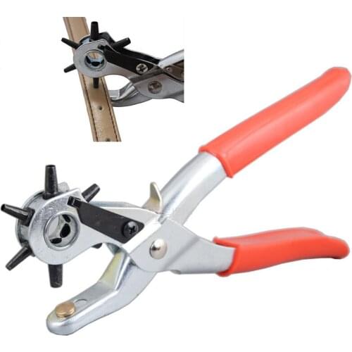 Newly 9inch Hole Punching Machine Punch Plier Round Hole Perforator Tool Make Hole Puncher for Straps Cards Watchband TE889