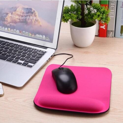 Anti-slip Soft Sponge Mat Gaming Mouse Pad Cushion with Wrist Rest PC Accessory