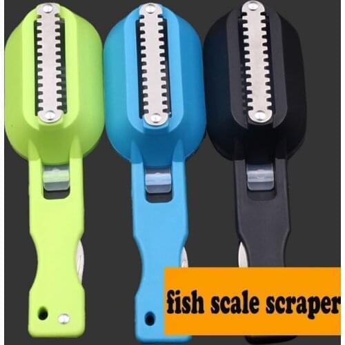 Quevinal 200Pcs Wholesale fish tool easy to fish scale scraper plane fish cleaner +fish knife