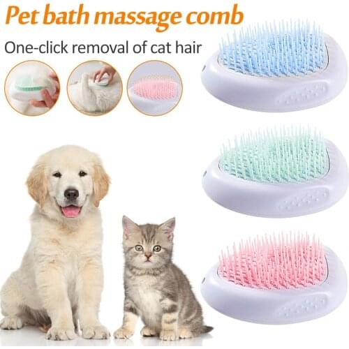 Cat Brush for Shedding and Grooming Cat Hair Remover for Long and Short Haired Cats Dogs Pets Brush One-click Self-cleaning
