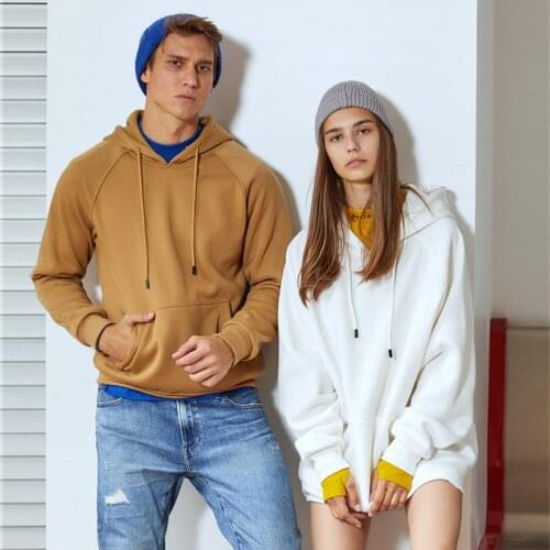 2021 Hoodie Men Woman Casual Fashion Style Harajuku Autumn And Winter Clothes Loose Hip-hop Streetwear Couple Solid Color Hooded