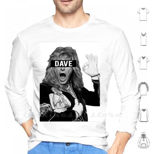 Dave Hoodie Long Sleeve David Lee Roth Singer Band Rock Music Censored Vintage Retro