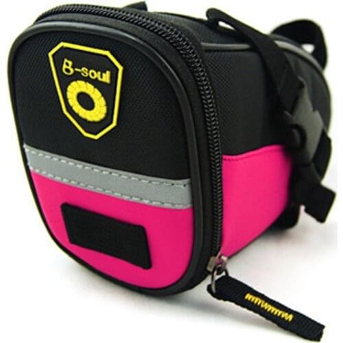 Waterproof Reflective Mountain Bike Saddle Bag 1680D Oxford Bicycle Tail Pouch Bags Cycling Seat Bag 6 Colors