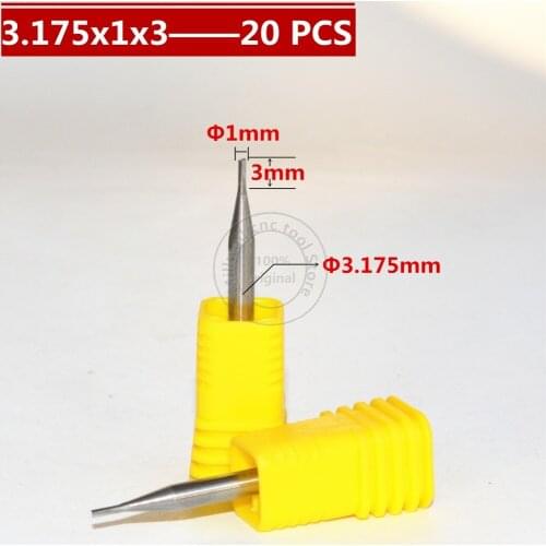 3.175mm*1.0mm*3mm,Freeshipping,CNC wood tools,carbide End Mill,woodworking insert router bit,Milling cutter,MDF,PVC,Acrylic,wood