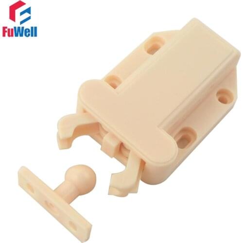 4pcs Push To Open Door Drawer Plastic Cabinet Latch Catches Touch Release Cupboard Door Closer