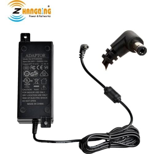 PoE World 24V60W DC AC Adapter Power supply Power adapter 2.5 A 60 Watt AC Adapter for Ethernet Switch Injector