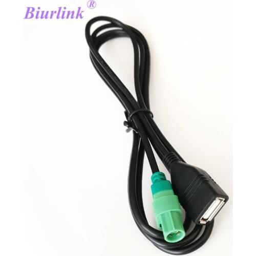 Biurlink Car USB Input Cable Adapter for BMW Serie 3 X5 X6 Serie Z E88 E90 E90LCI E91 E91LCI