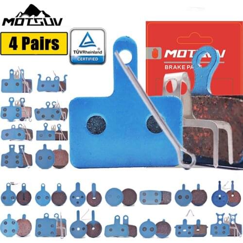 MOTSUV 4 Pairs Bicycle Anti-frost copper fiber wire Disc Brake Pads For Avid Elixir R/CR/CR-MAG/E1/3/5/7/9 Sram X0 XX DB1/3/5