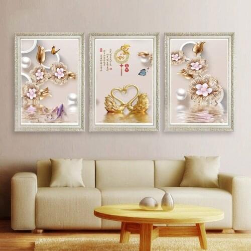 DIY 5D Sale Diamond Embroidery, Diamond Mosaic, Special Shaped, Full, Home Harmony and Wealthy, Diamond Painting, Cross Stitch