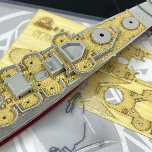 DIY Ship Model Wooden Deck Set for 1/700 New Orleans Cruiser for Trumpeter 05742 Model Ship Parts