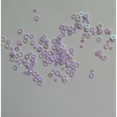 GD29-1 Free Shipping Wholesale 20g/bag Solvent Resistant 3mm White AB Circle Glitter Nice Nail art Glitter Pieces