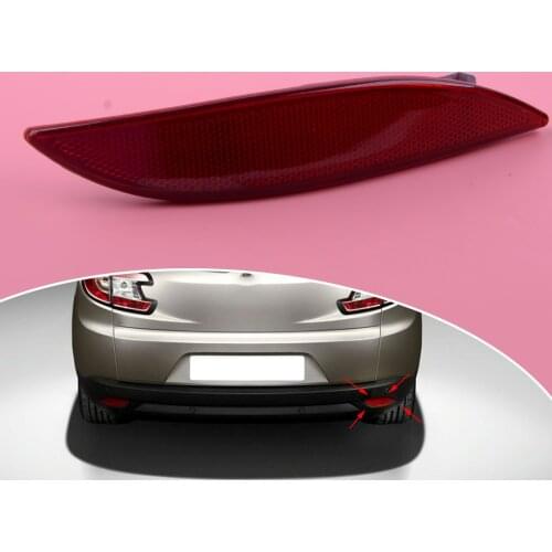 Red Right Rear Bumper Reflector Light 265650004R 3804 Fit For Renault Megane Clio MK3 2008-2010 2011 2012 2013