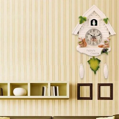 Cute Bird Wall Clock Cuckoo Alarm Clock Cuckoo Clock Living Room Watch Brief Children Bedroom Decor Home Day Time Alarm Clocks