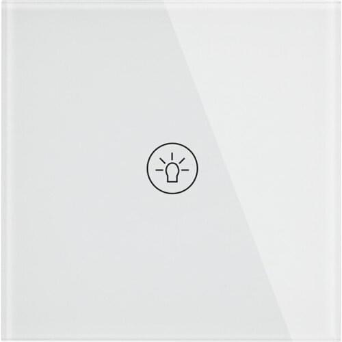 Eu Stanard Wall Touch Switch Crystal Glass Panel 1 Way For Wall Touch Screen Switch For Led Strips Lamp Switch