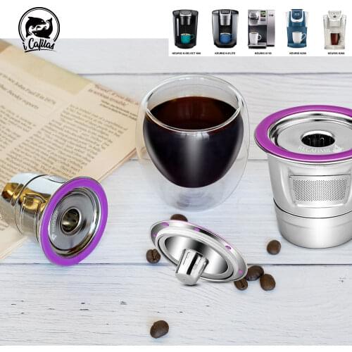 Stainless Steel Keurig Refillable coffee Capsule Reusable K-cup Filter for 2.0 & 1.0 Brewers k cupfor Keurig machine