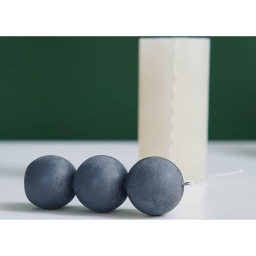 New Silicone Candle Mold Three Connected Balls DIY Scented Soap Mold Handmade Crafts Making Tool for Home Decorations