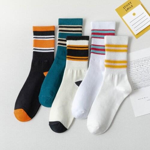 New Four Seasons Suitable for Ladies Parallel Bars Heaps Heaps Socks Japanese Ladies In Hose Female Preppy Style Socks Women