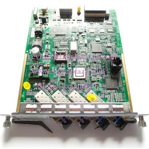 Original 4 ports ZTE 10G uplink board HUVQ for C300 OLT equipment. FiberCore