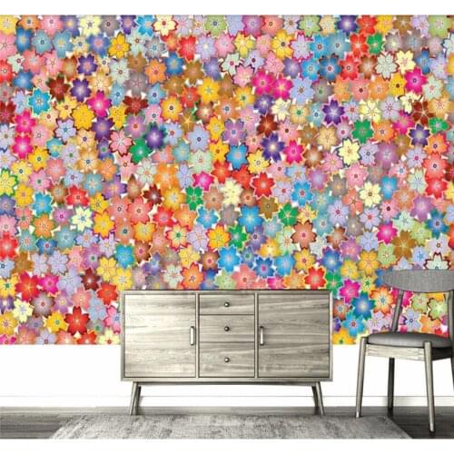 Custom 3d wallpaper abstract texture floral stripe background wall decoration painting high quality waterproof material