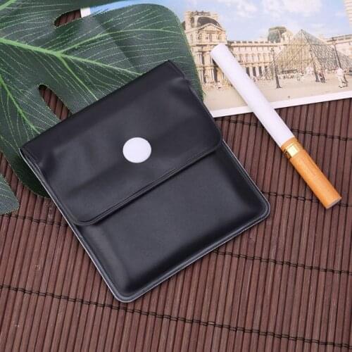 Portable Ashtray Pocket Smoking Cigar Tobacco Storage Bag Fireproof PVC Odorless Pouch Travel Beach Gifts
