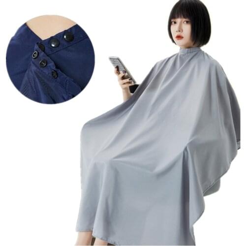 Salon Profession Hair Stylist Haircut Shawl Hairdresser Cutting Hair Anti-Static Non-Stick Hair Apron Barber Shop Button Cape