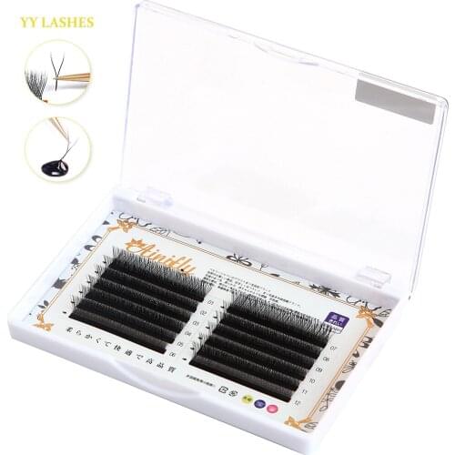 AINIFLY 0.05YY Shape Eyelash Premade Volume Fans Natural Fluffy Eyelash Mink Eyelashes C/D Curl Individual Eyelash Extension