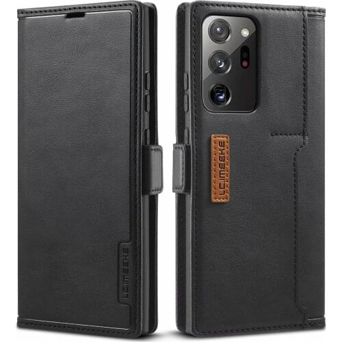 Luxury leather flip case For Samsung Galaxy Note20 Note 20 ultra wallet case for S20 S10 S9 Note 10 Note 9 Magnetic card case