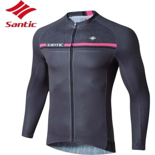 Santic Men Cycling Jersey 2018 Outdoor Sports Bike Clothing For Men Shirts Road Bicycle Jersey Long Sleeve Camisa Ciclismo