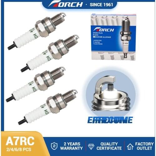 Candle Replace for NGK CR7HSA Spark Plug Torch Resistor Bujia A7RC for Honda TRX 90 1993-2006 (pack of 2-8)