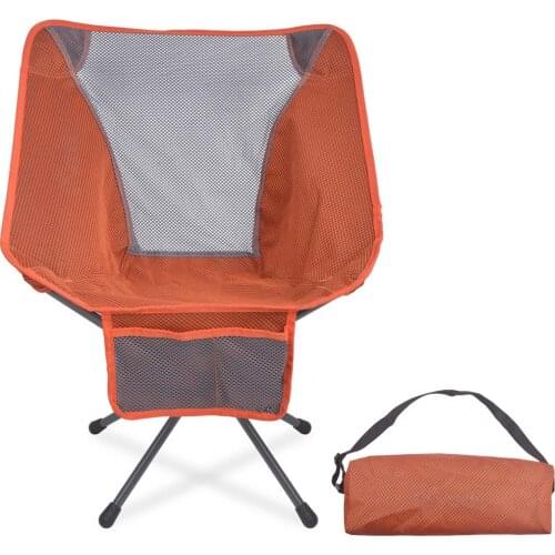 Outdoor Camping Fishing Chair Oxford Cloth Detachable Portable Moon Chair Lightweight for Picnic BBQ Beach Ultralight Chair