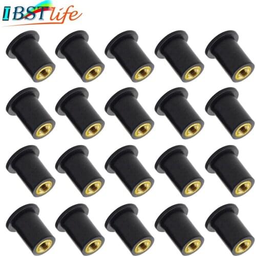 Universal M5 Motorcycle Windscreen Windshield Fairing Well Rubber Nuts Screw Bolt Blind Fastener Fishing Kayak Boat Marine Canoe