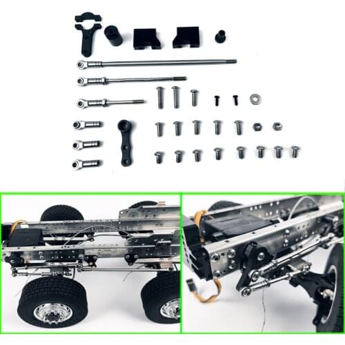Steering Linkage Lever for 1/14 Tamiya RC Truck Trailer Tipper Scania MAN Benz Actros Volvo IVECO Car Diy Parts