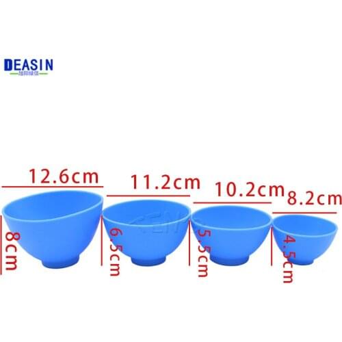Good Quality 2016 NEW 4 pcs New Dental Lab Rubber Mixing Bowls