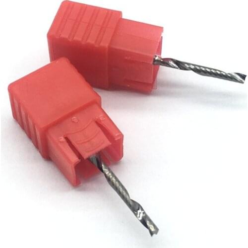 1PC One Flute d2x17 2mm 17mm long Wood Milling Cutter high quality PVC Carbide Engraving Cutters CNC router bits acrylic