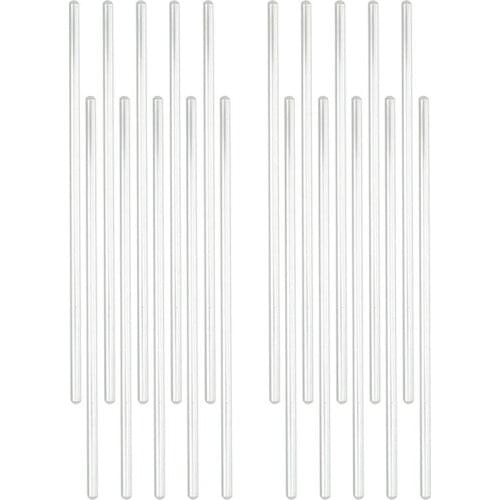 20Pcs Glass Stirring Stick Practical Smooth Stir Rod Glass Mixing Tools