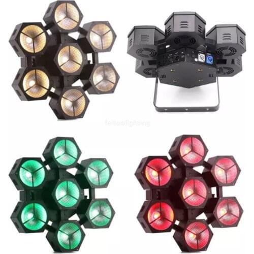4pcs Snow Petals 7x40W RGBW 4in1 Cob Led Strobe Light Wash Stage Flash Light For DJ Disco Night Club Bar