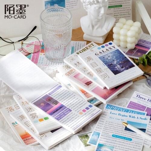 60pcs/lot Memo Pads Sticky Notes Nikko Toshi series Junk Journal Scrapbooking Stickers Office School stationery