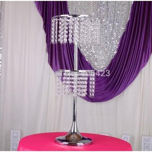 65 cm Tall Table Centerpiece Wedding crystal chandelier Wedding Flower Stand Table decor