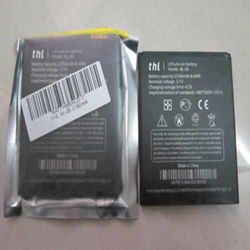 2pcs/2250mAh BL-06 / BL 06 Mobile Phone Battery for THL T6s T6 Pro T6C DEXP S Ixion ES2 5" DEXP ES 2 5'' Battery