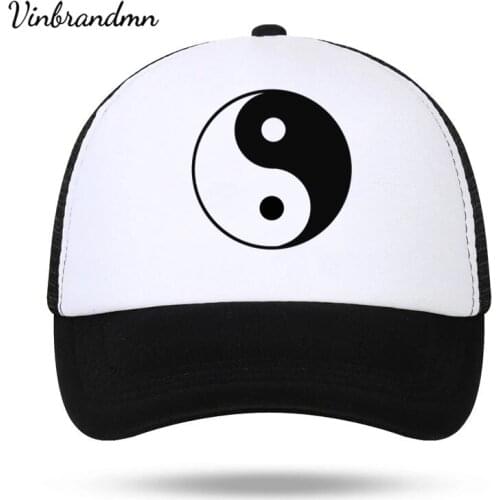 Chinese Style Boutique Baseball Cap Fashion Tai Chi Bagua Yin Yang Printed Men Women Hat Pure Cotton New Cool Mesh Snapback Caps