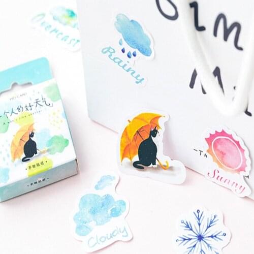 56boxes Good weather for one person Decorative Stationery Stickers Scrapbooking DIY Diary Album Stick Label free shipping