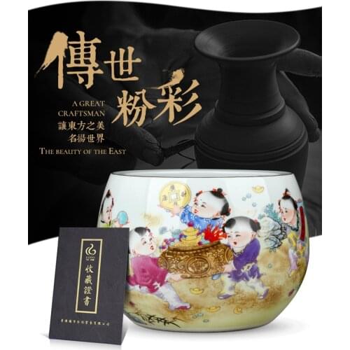 Jingdezhen Ceramic Pastel Cornucopia Decorations Living Room Creative Home Desktop Jar Hallway Feng Shui Fortune Ornaments